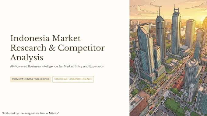 conduct indonesia market research and competitor analysis