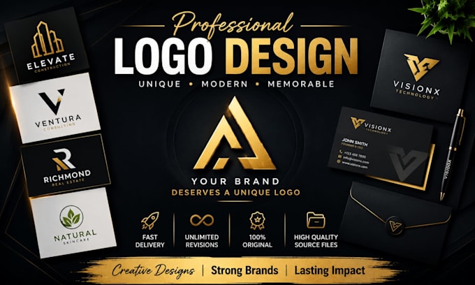 design a modern and eye catching 3d logo