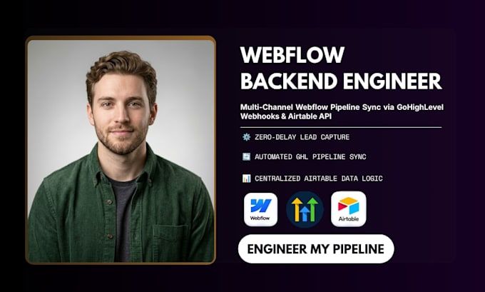 integrate webflow forms with gohighlevel and airtable for instant lead capture