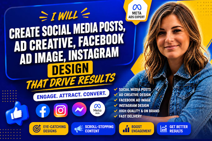 create social media posts, ad creative, facebook ad image, instagram design