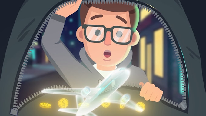 2d explainer video for crypto app demo, fintech explainer video web3 app website