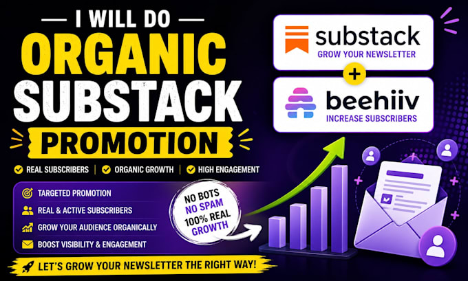 do organic substack page link promotion to substack newsletter subscriber growth