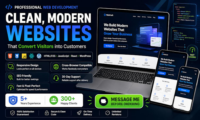 design and develop a fast responsive website