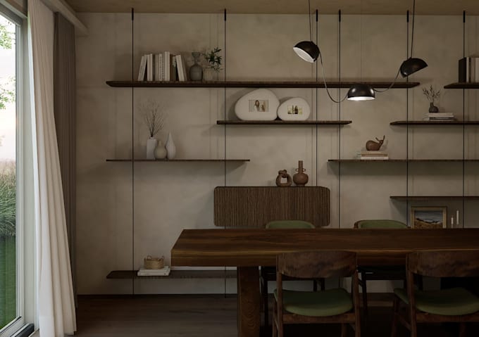 design and render a residential space