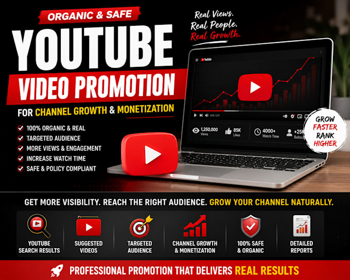do organic youtube video promotion for complete channel monetization