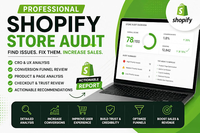 audit your shopify store and identify sales killing issues