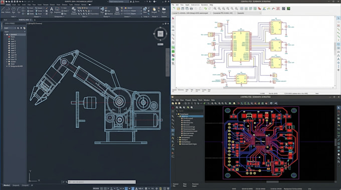 electrical electronics engineering robotics schematic kicad altium pcb design