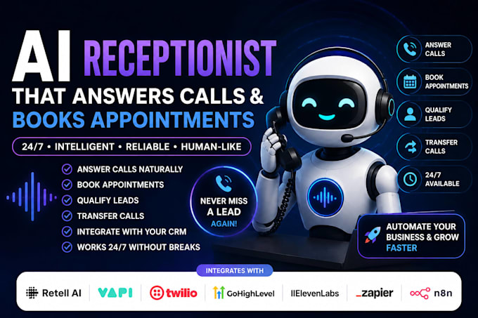 build an ai receptionist that answers calls
