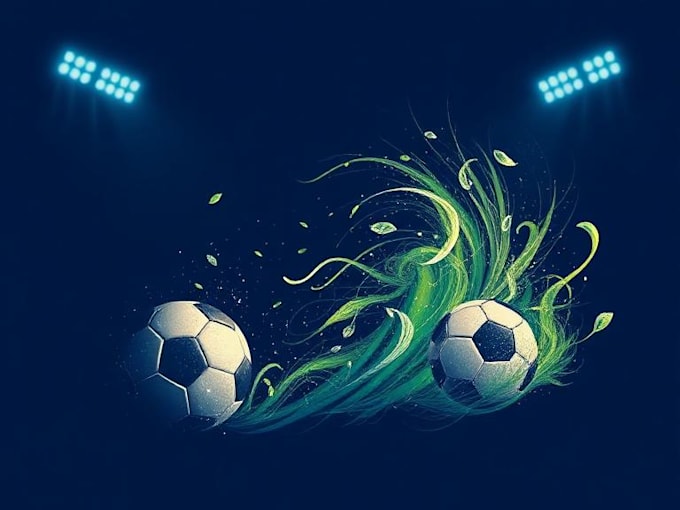 design a creative football or soccer thumb nail
