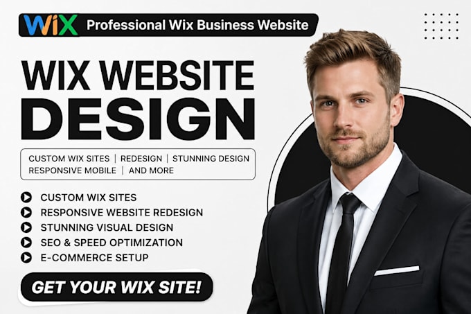 create wix website design redesign wix business website development landing page
