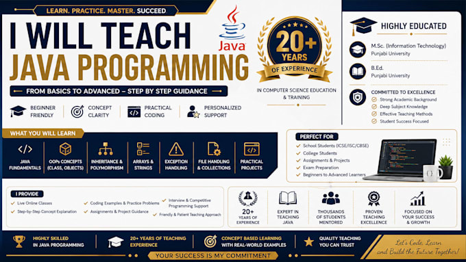 teach java programming to students