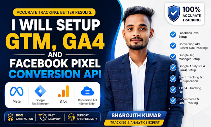 setup GTM, ga4 and facebook pixel conversion api