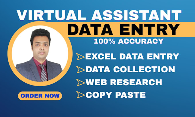 do accurate data entry, excel work and copy paste