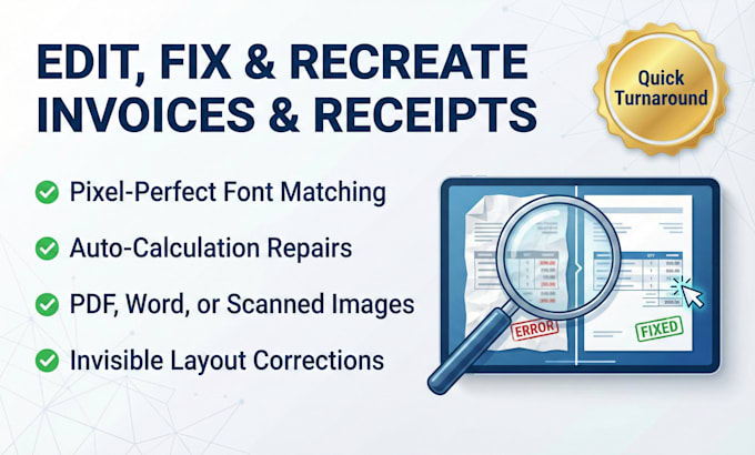 professionally editable and fillable your invoice, receipt or billing doc