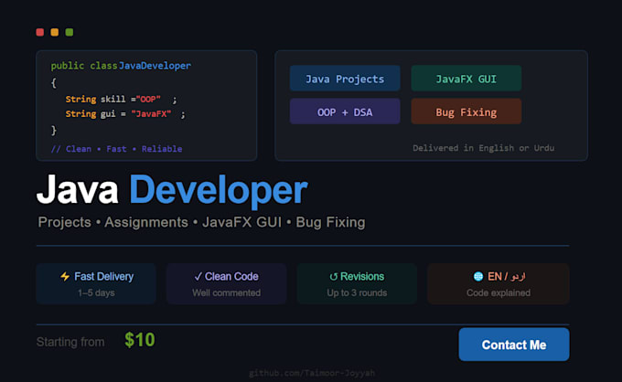 do java programming, java projects, javafx gui app, oop, data structures