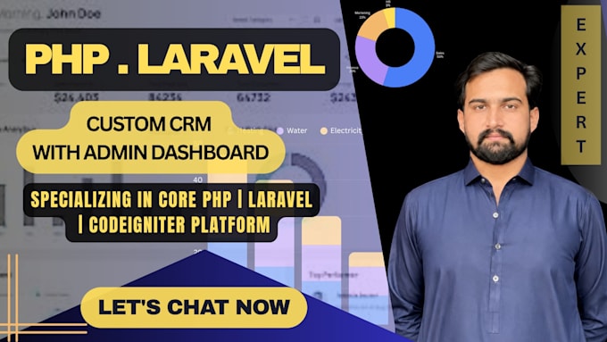 build a custom web application or CRM using laravel PHP