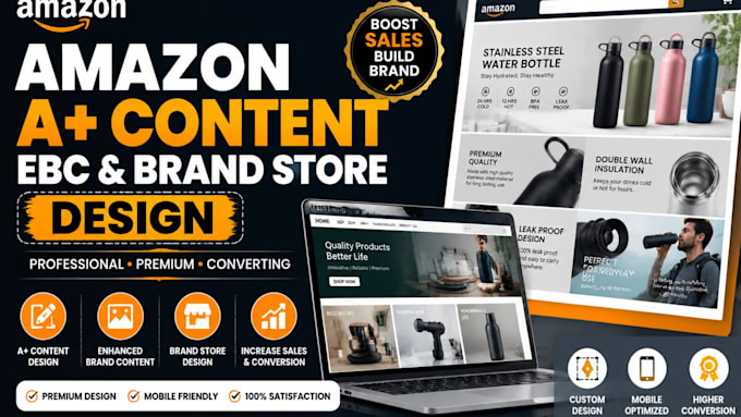 create amazon a plus content ebc and brand store design