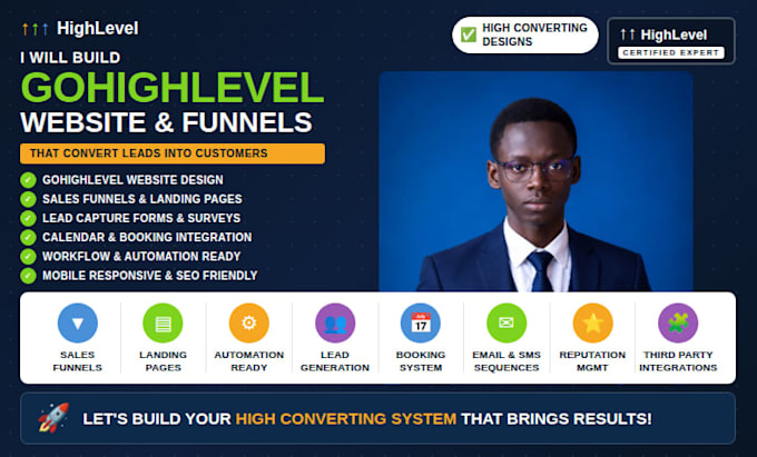 build go highlevel website go highlevel funnel builder go highlevel landing page
