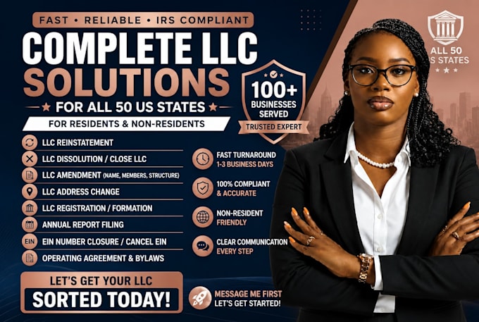 do llc reinstatement, dissolution, amendment, ein closure and address change