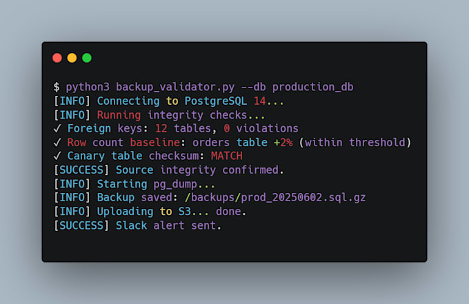 custom backup and recovery automation