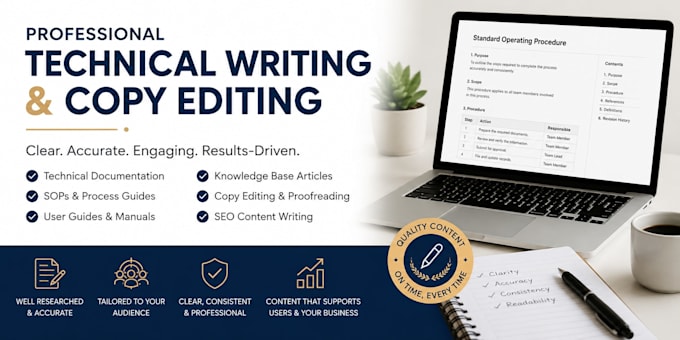 write and edit technical documents for your business