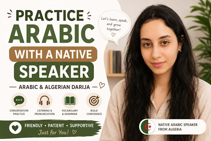 be your arabic conversation partner for speaking practice