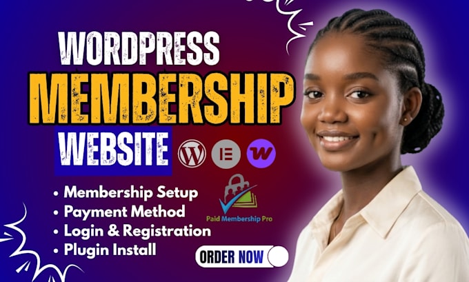 build, customize ultimate member membership website with wordpress elementor pro
