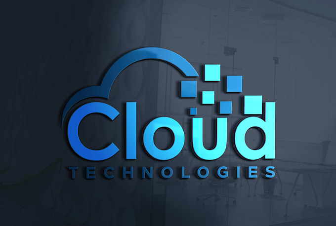 design modern tech, cloud, cyber security and crypto logo