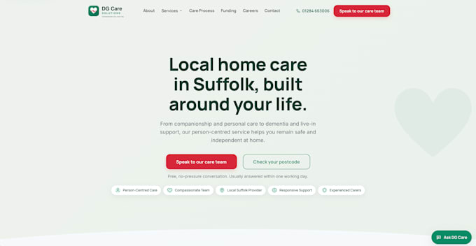 create a professional website for your small business