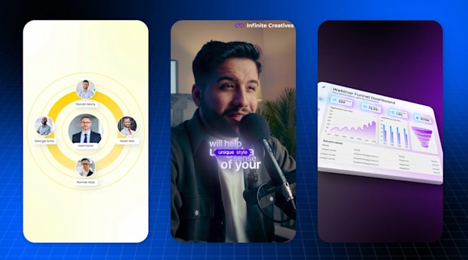 create viral apple style saas UI animation reels 24 hours