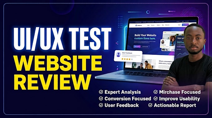 perform UI testing on your website and deliver usability report