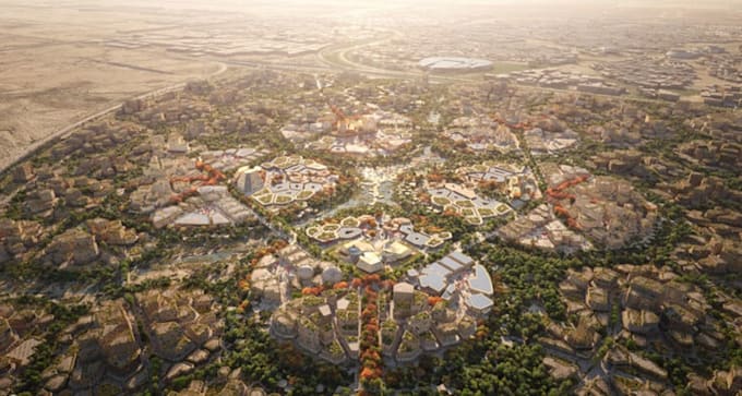 design 3d resort masterplan smart city 3d aerial layout urban site plan render