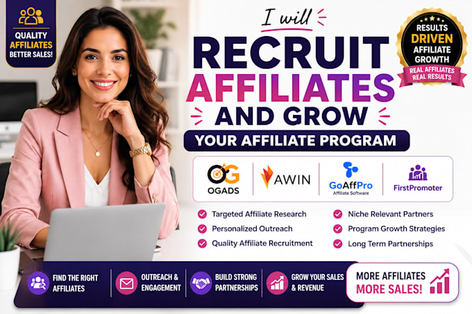 recruit quality affiliate and grow your affiliate program