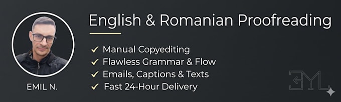 professionally proofread and edit english or romanian text