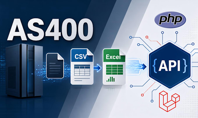transform as400 files and integrate the data with any API