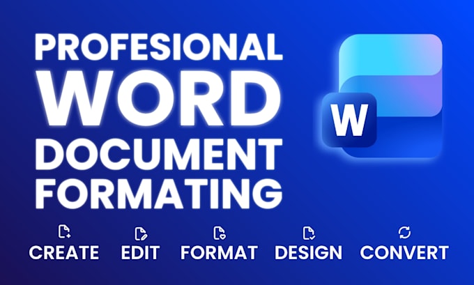 professionally format and redesign your word document