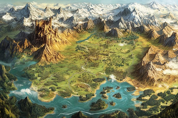 do fantasy map design