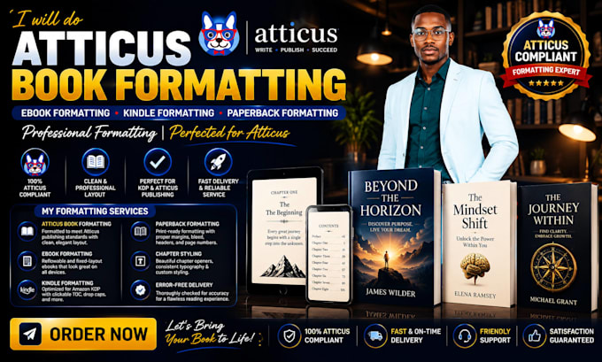 do atticus book formatting, ebook formatting, kindle paperback formatting