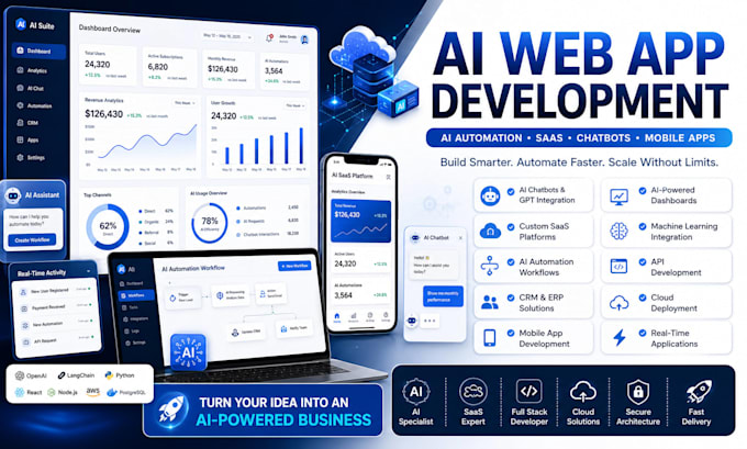 build ai website development ai saas ai agent
