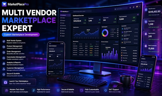 build a multi vendor marketplace website ecommerce platform
