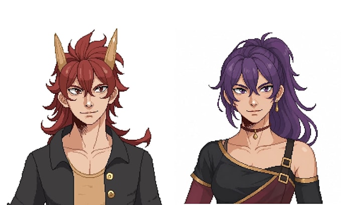illustrate pixel art character design pixel game art pixel art sprite animation