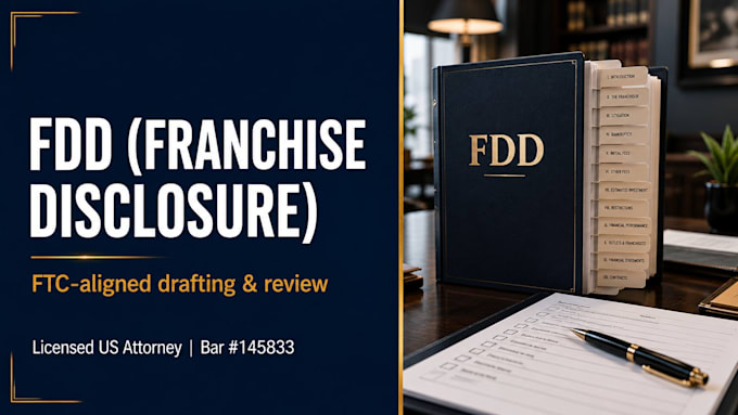 draft ftc compliant franchise disclosure document fdd