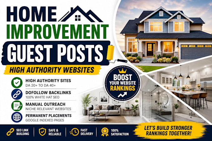 build SEO backlinks through home improvement guest posting