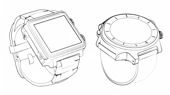 manually create professional product line art illustrations