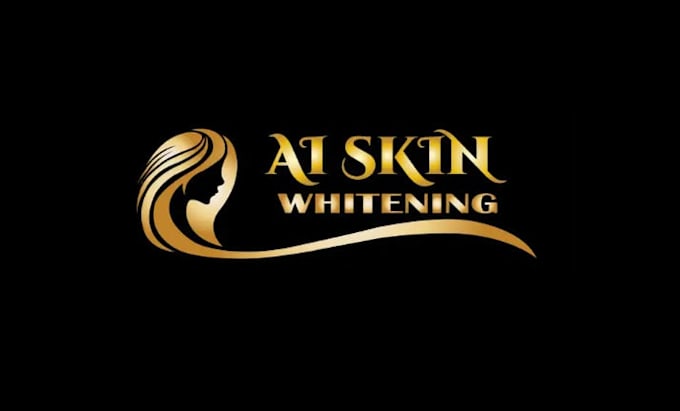 design creative beautiful skin whitening logo
