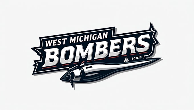design a custom west michigan bombers logo design