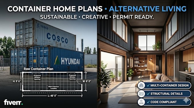 shipping container home floor plans