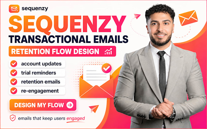 design sequenzy saas transactional email retention flow