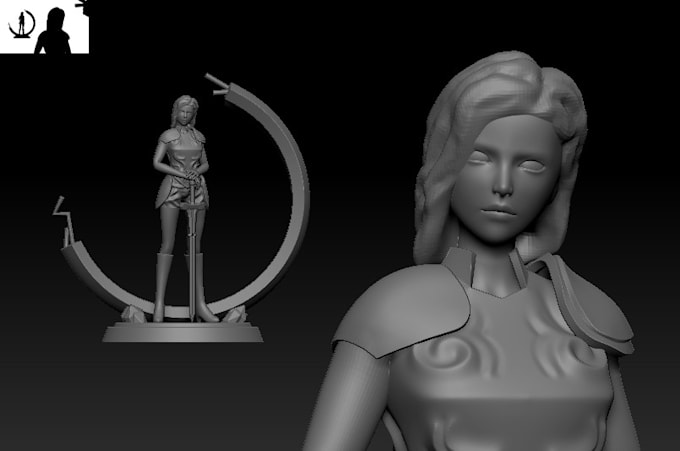 make 3d character or concept ready for 3d printing