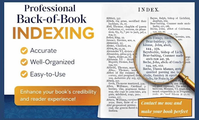 craft a flawless reader friendly index for your book